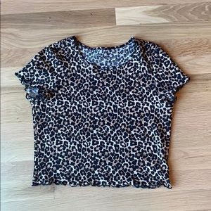 American Eagle Cheetah Print Top